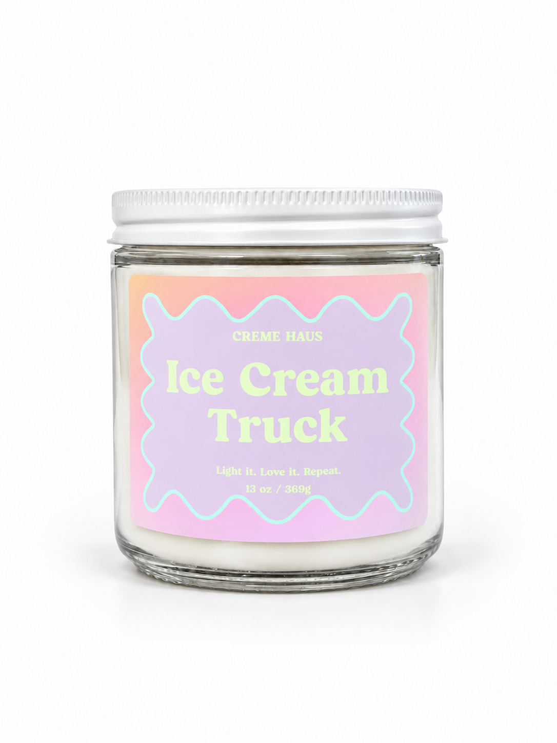 Ice Cream Truck Large Candle