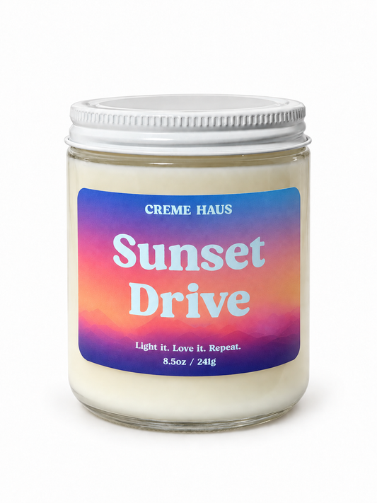 Sunset Drive Small Candle