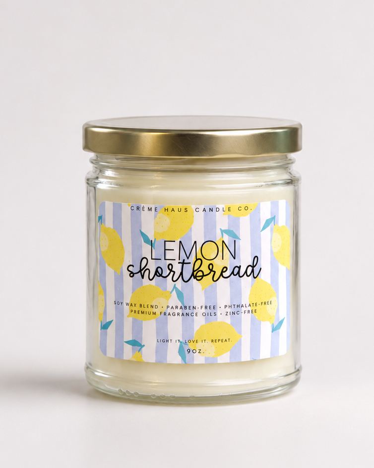 Lemon Shortbread 9 oz Candle