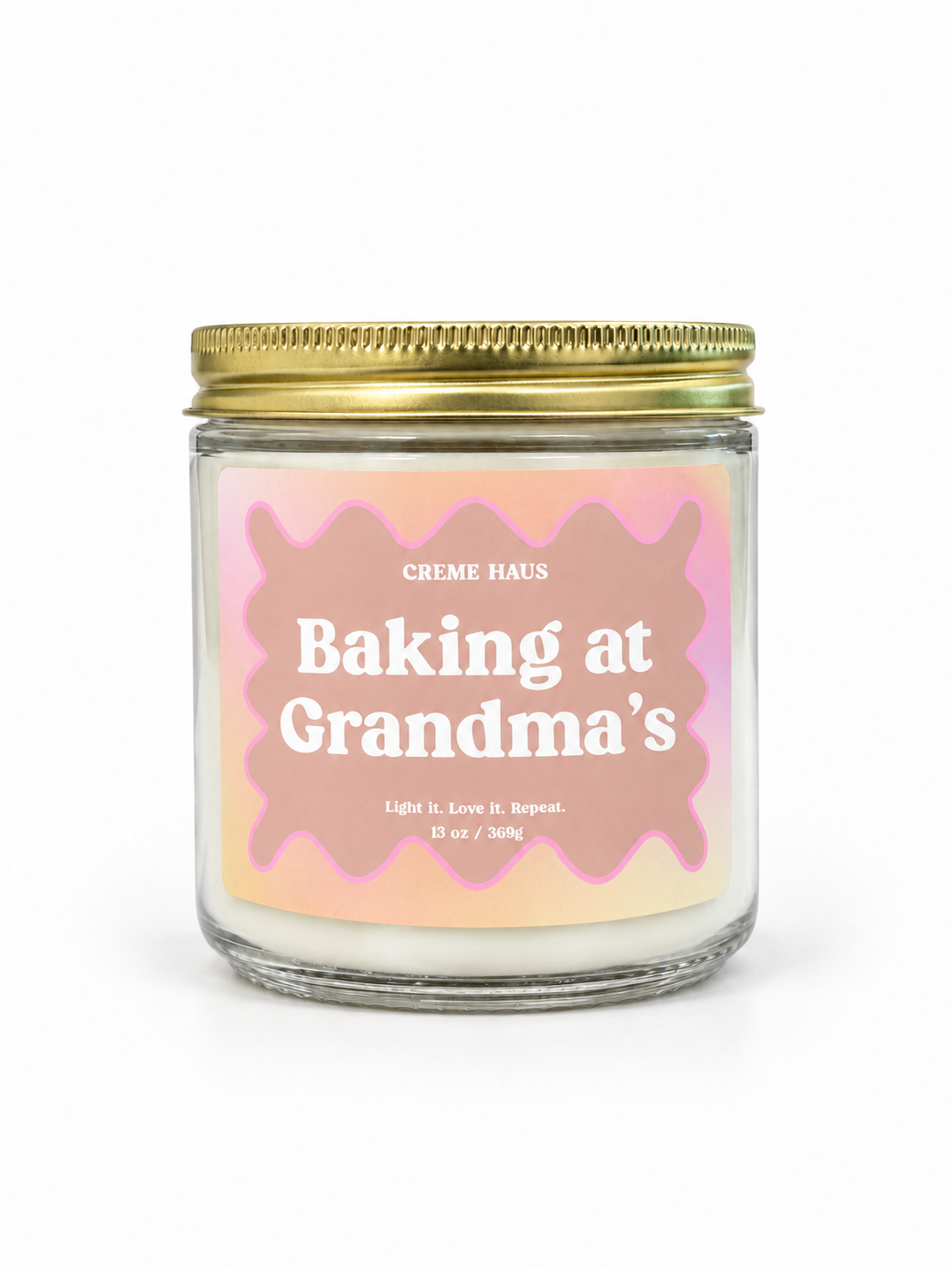 Baking At Grandma's Large Candle